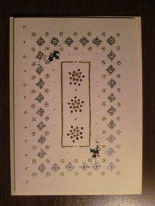 38I: Snowflakes and Poinsettias: Handpainted